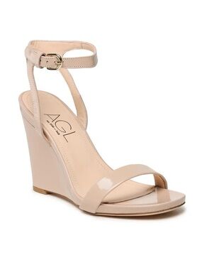 NWOT AGL Attilio Giusti Leombruni Tan Mimi Leather Sandals Size 9